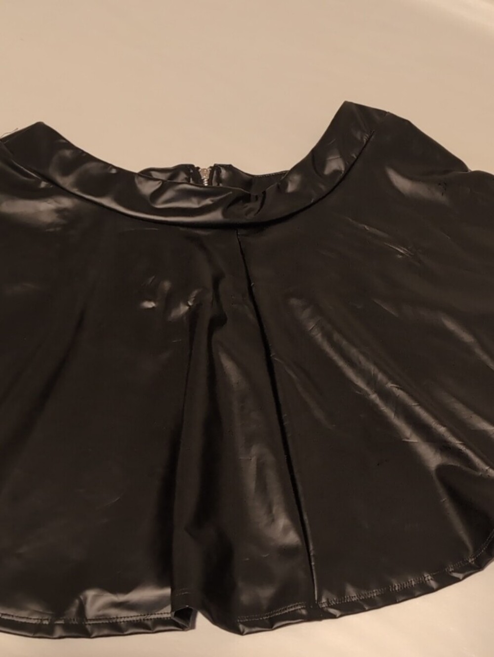 Faux leather skirt